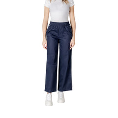 Only Blue Cotton Casual Pants