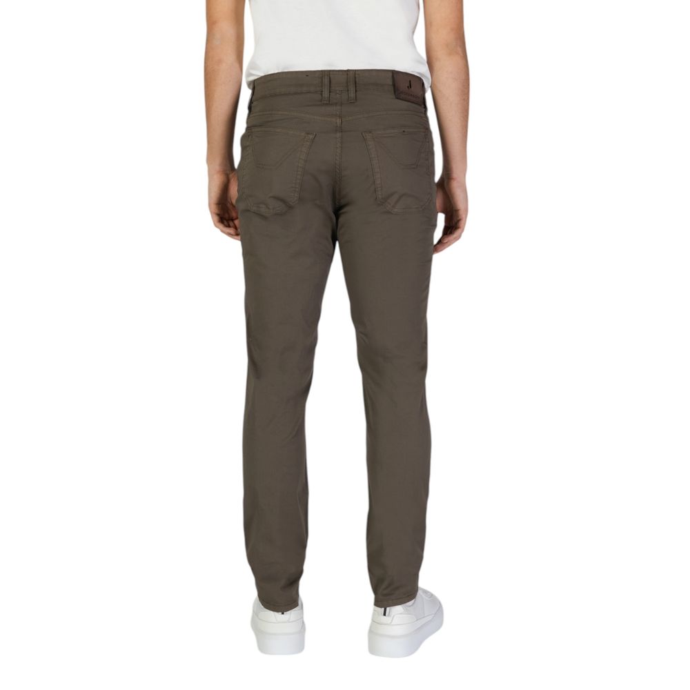 Brown Cotton Skinny Pant