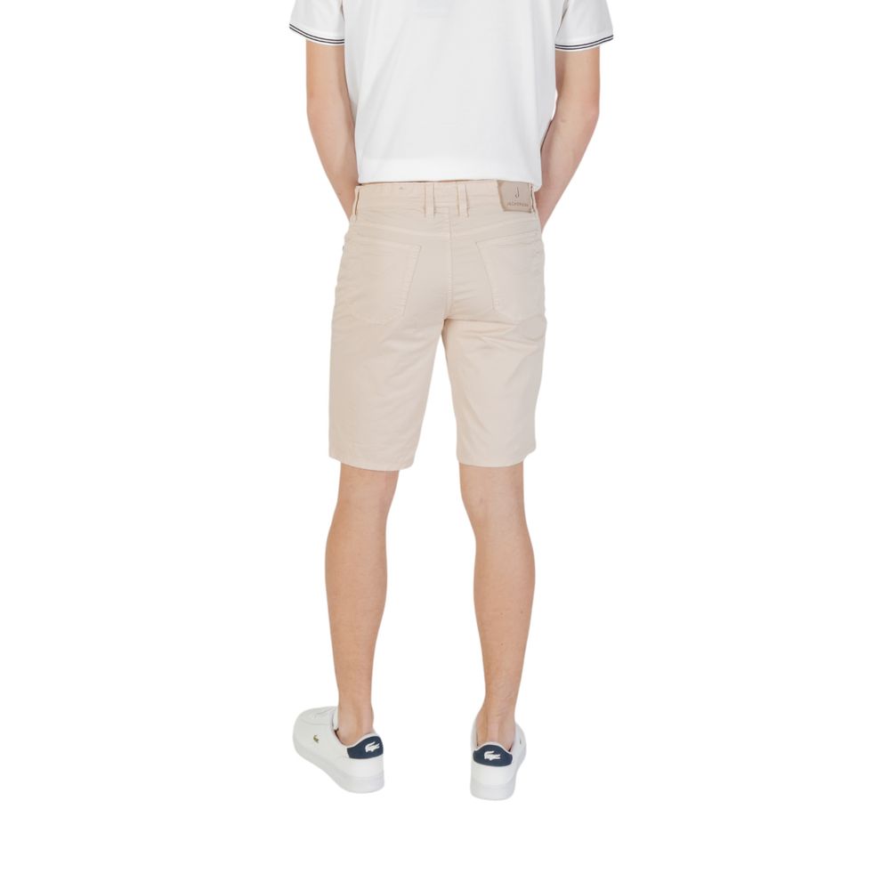 Beige bomullsbermuda