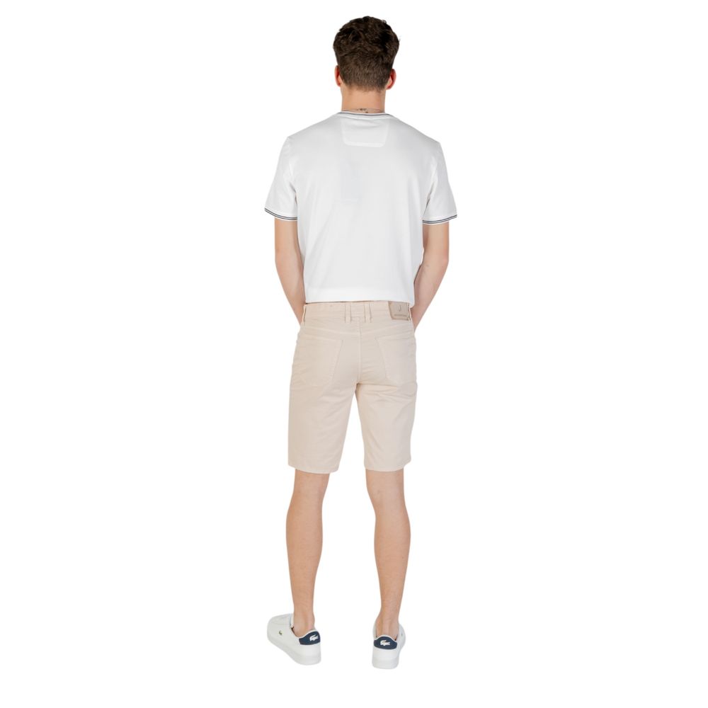Beige bomullsbermuda