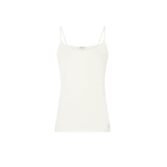 Morgan De Toi Cream Cotton Tank Tops