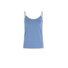 Morgan De Toi Blue Cotton Tank Tops
