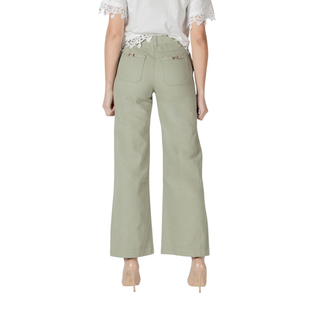 Green Cotton Relaxed Fit Jean
