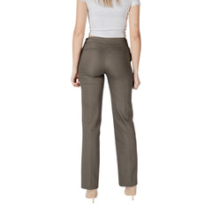 Morgan De Toi Green Cotton Casual Pants