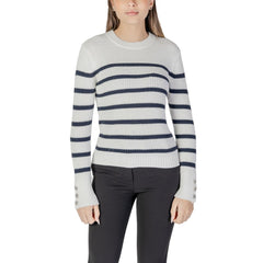 Morgan De Toi White Cotton Sweatshirt