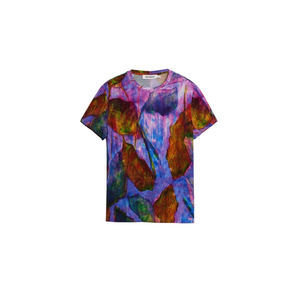Lila viskos t-shirt