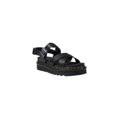 Dr. Martens Black Leather Flat Sandals