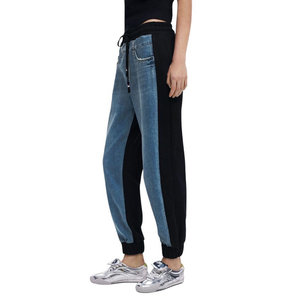 Black Cotton Mom Jean