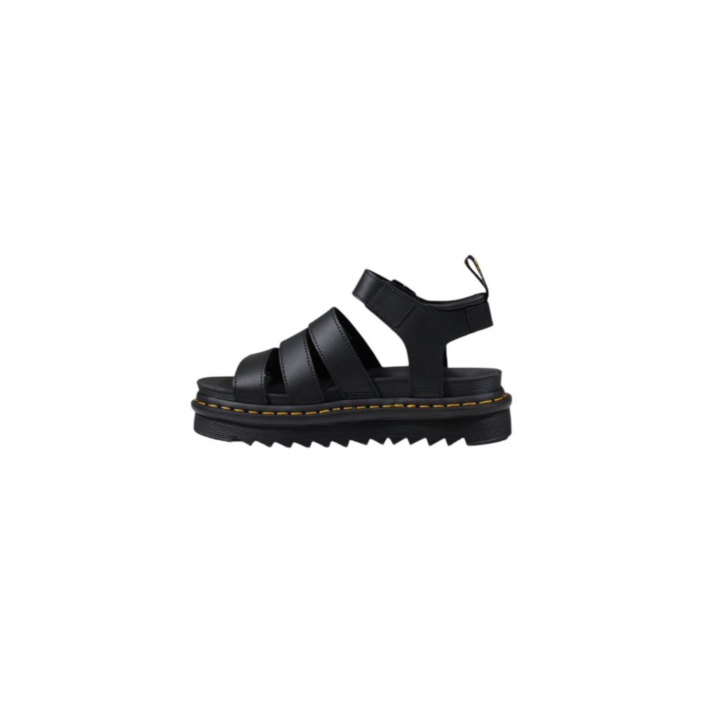 Svart lädersandal