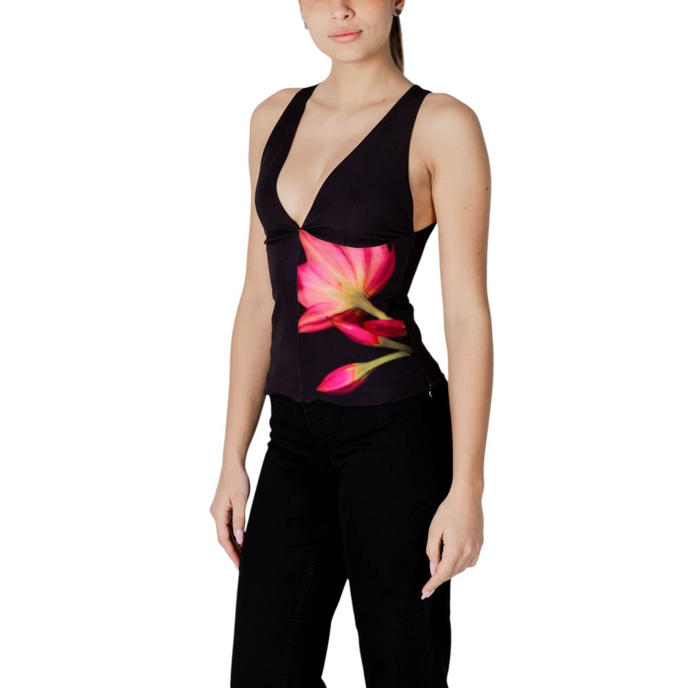 Black Polyester Top