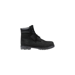 Timberland Black Leather Lace-Up Boots