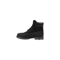 Timberland Black Leather Lace-Up Boots