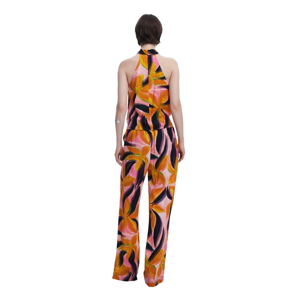 Orange Viscose Top