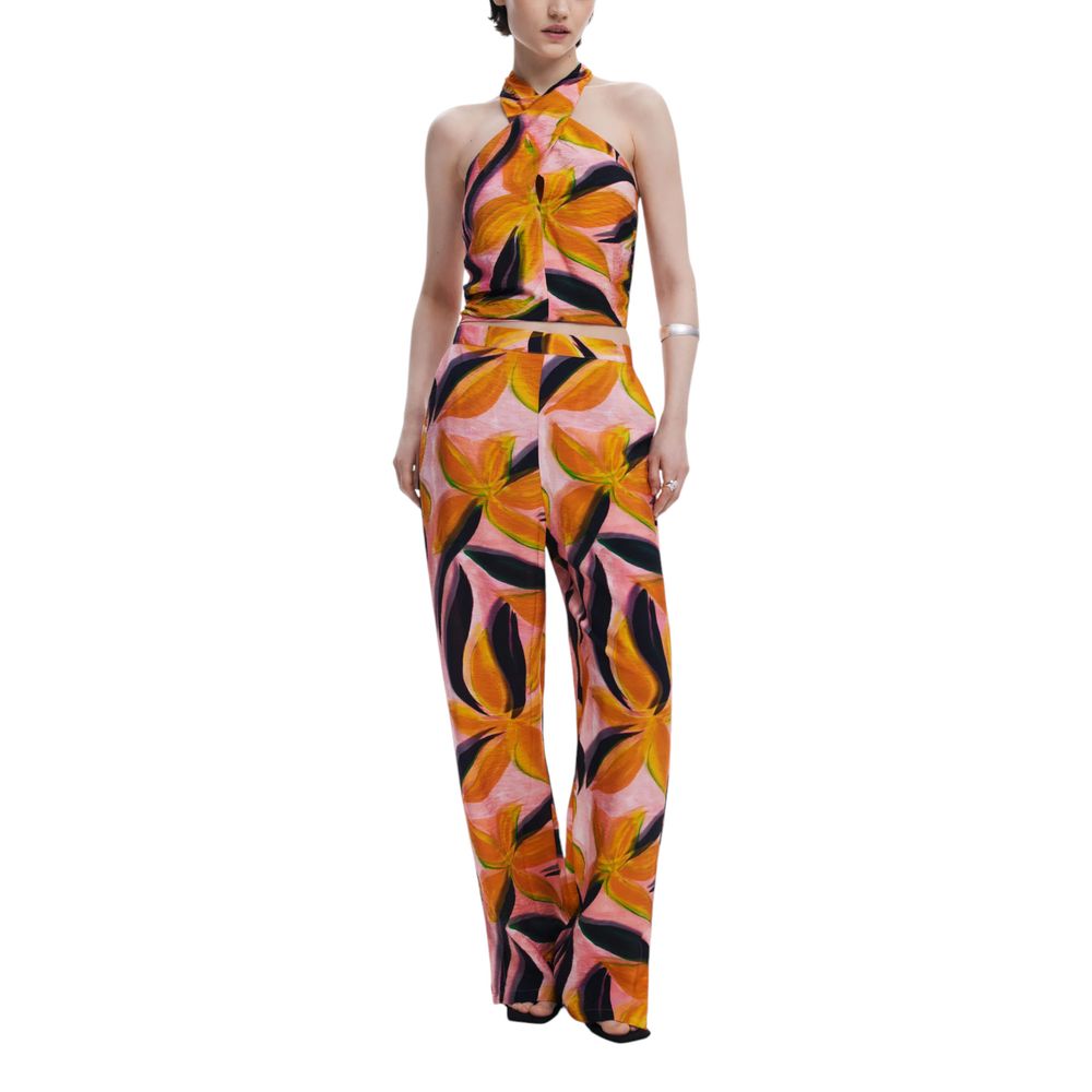 Orange Viscose Top