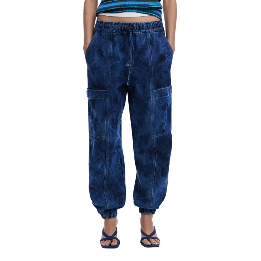 Blue Cotton Boyfriend Jean