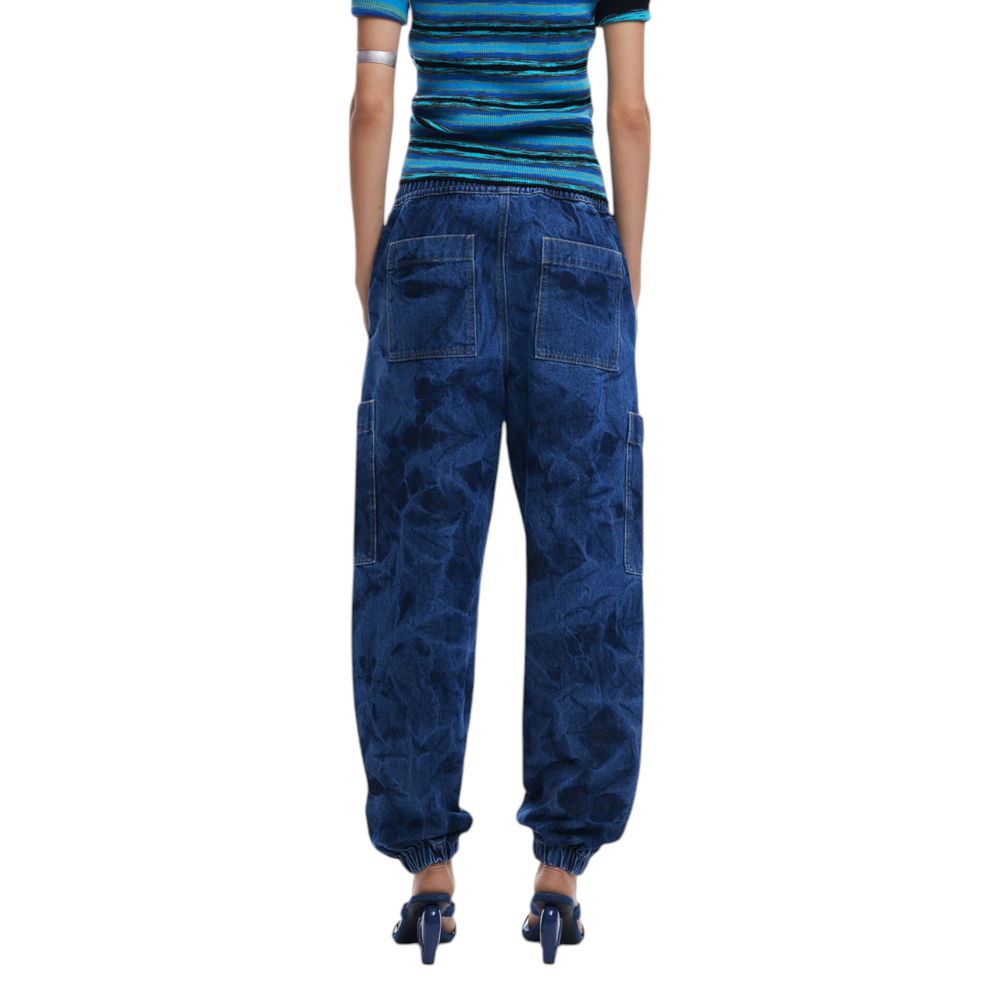 Blue Cotton Boyfriend Jean