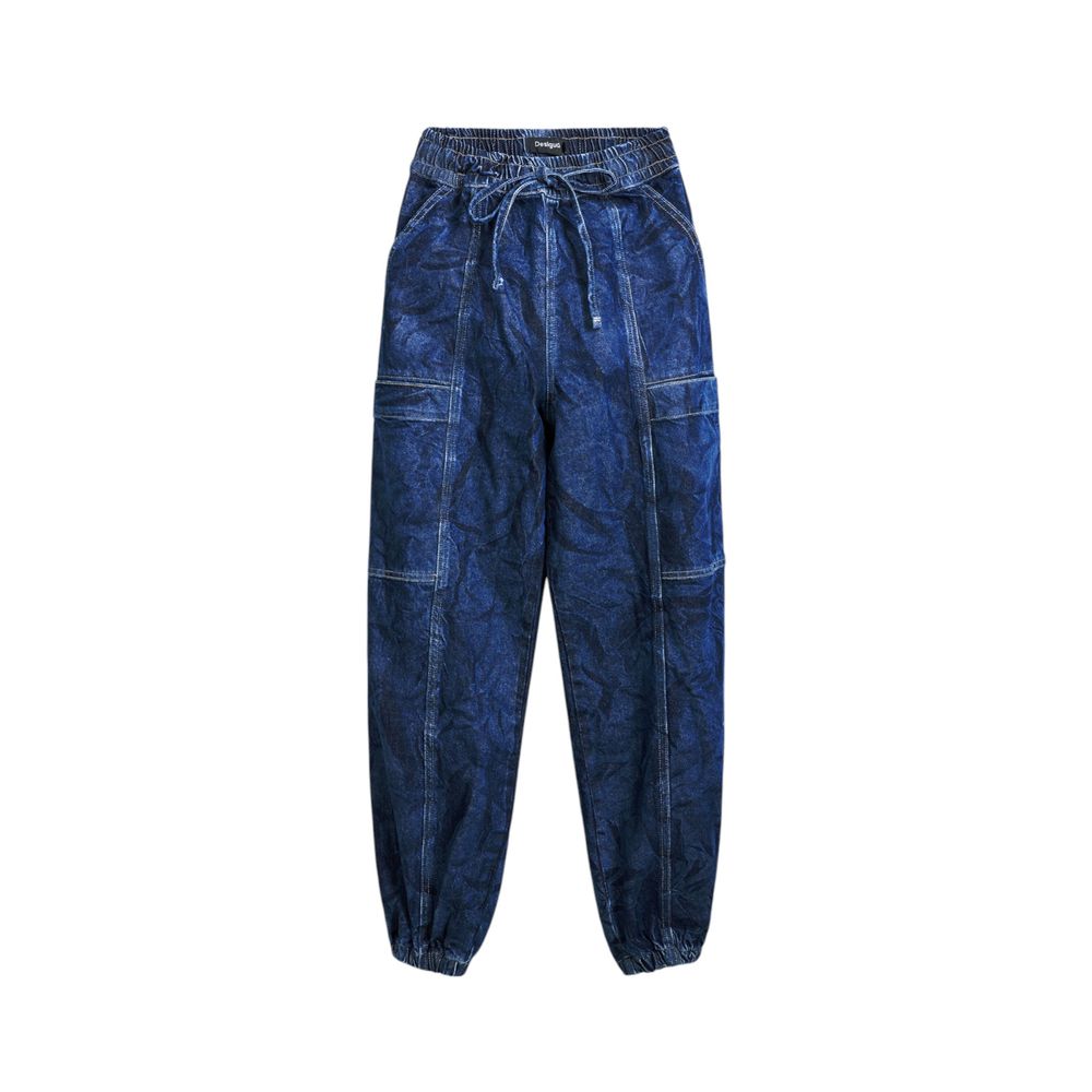 Blue Cotton Boyfriend Jean