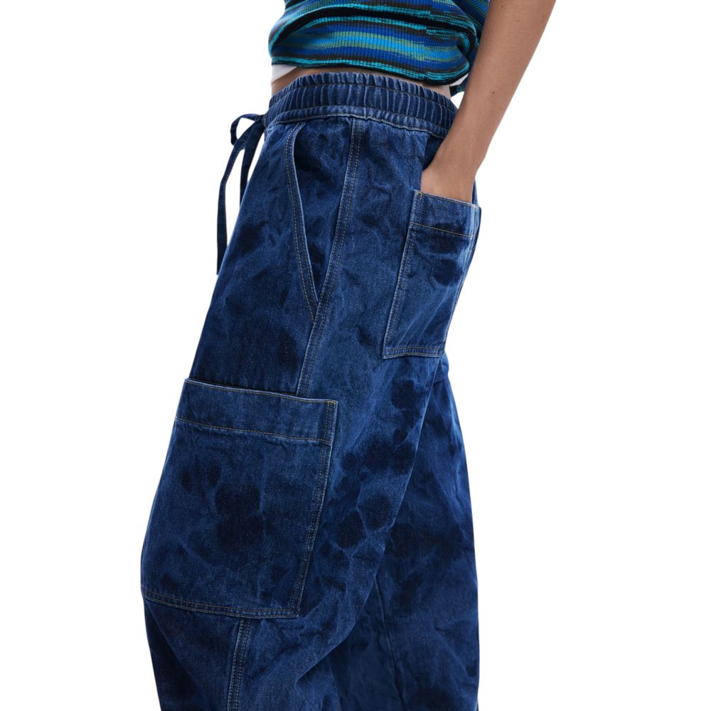 Blue Cotton Boyfriend Jean