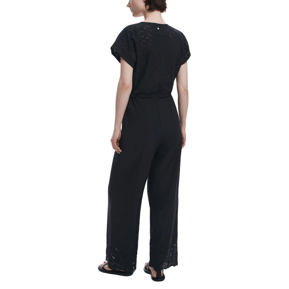 Black Polyester Jumpsuit