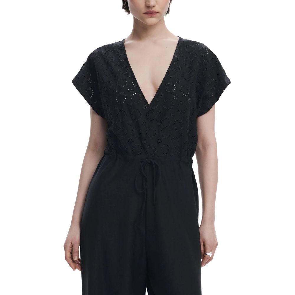 Black Polyester Jumpsuit