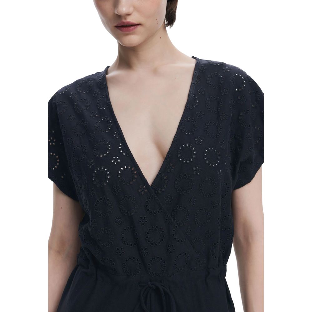 Black Polyester Jumpsuit