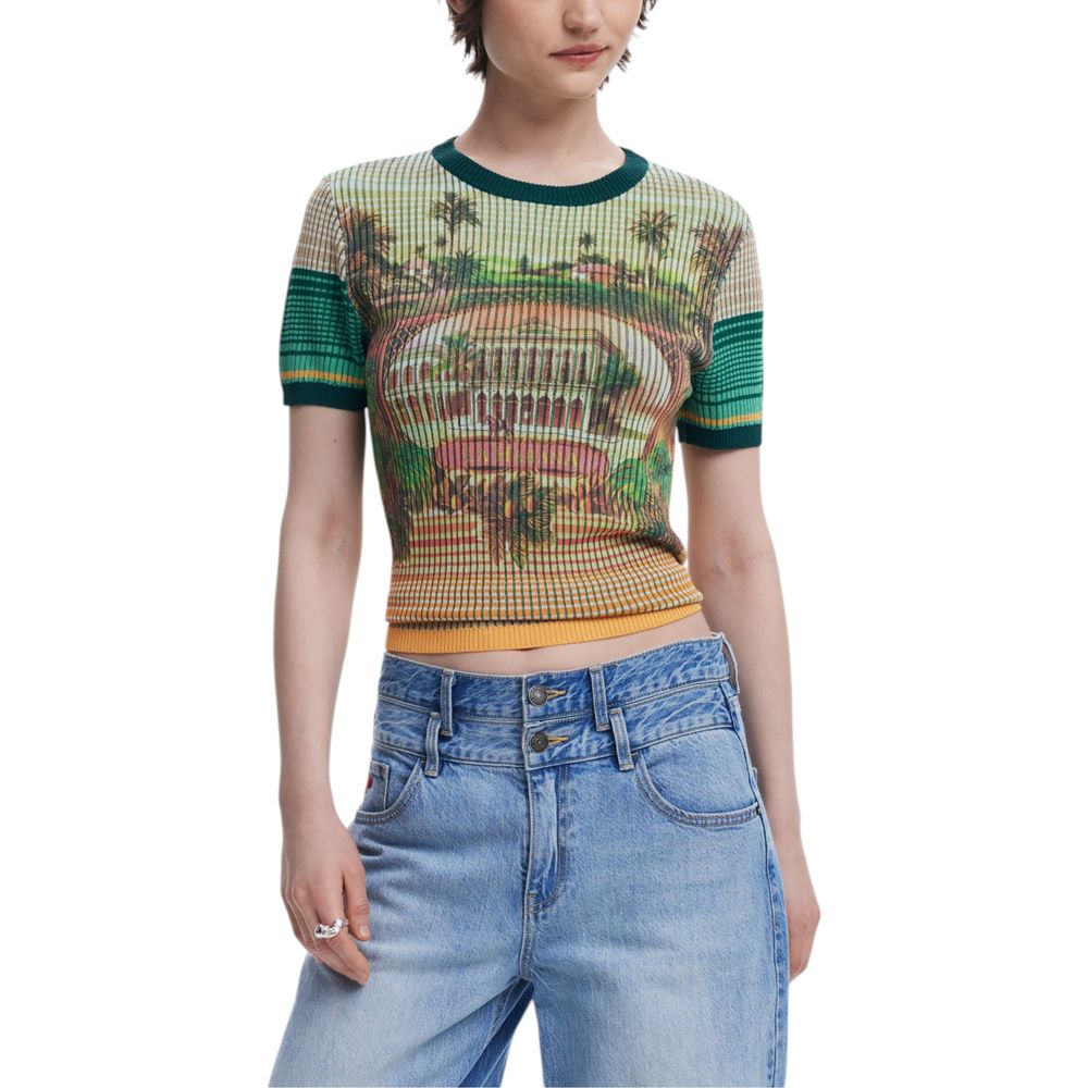 Grön viskos t-shirt