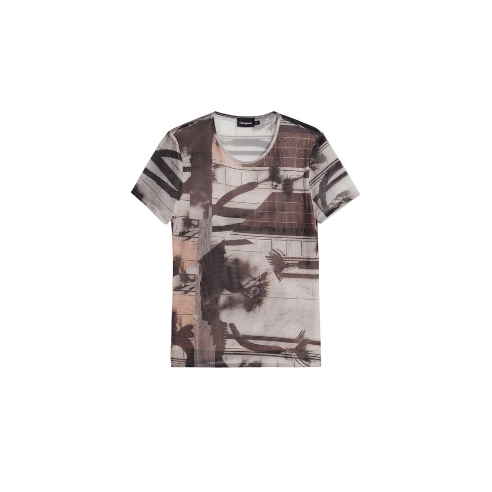 Svart polyester-t-shirt