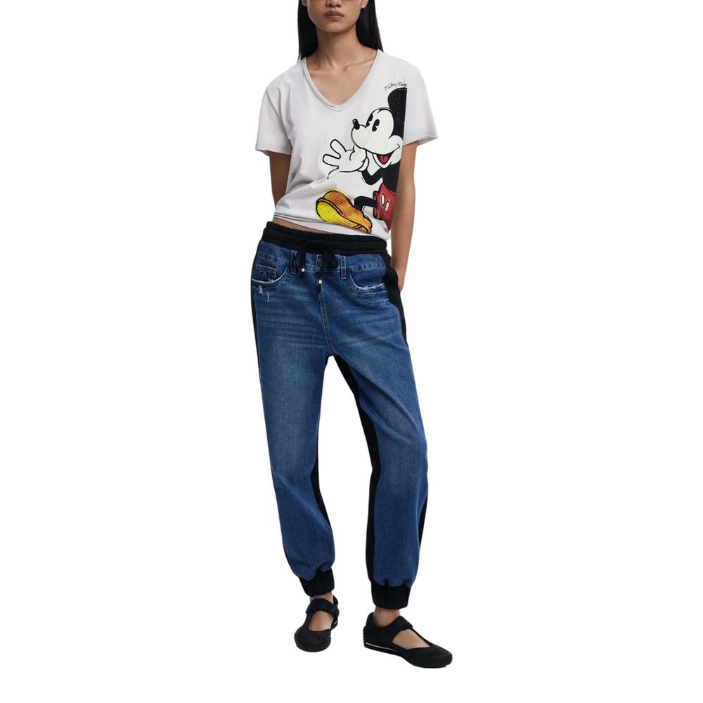 Grå bomulls-T-shirt