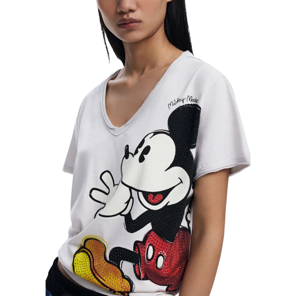 Grå bomulls-T-shirt