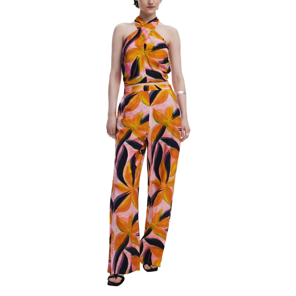 Orange Viscose Pant