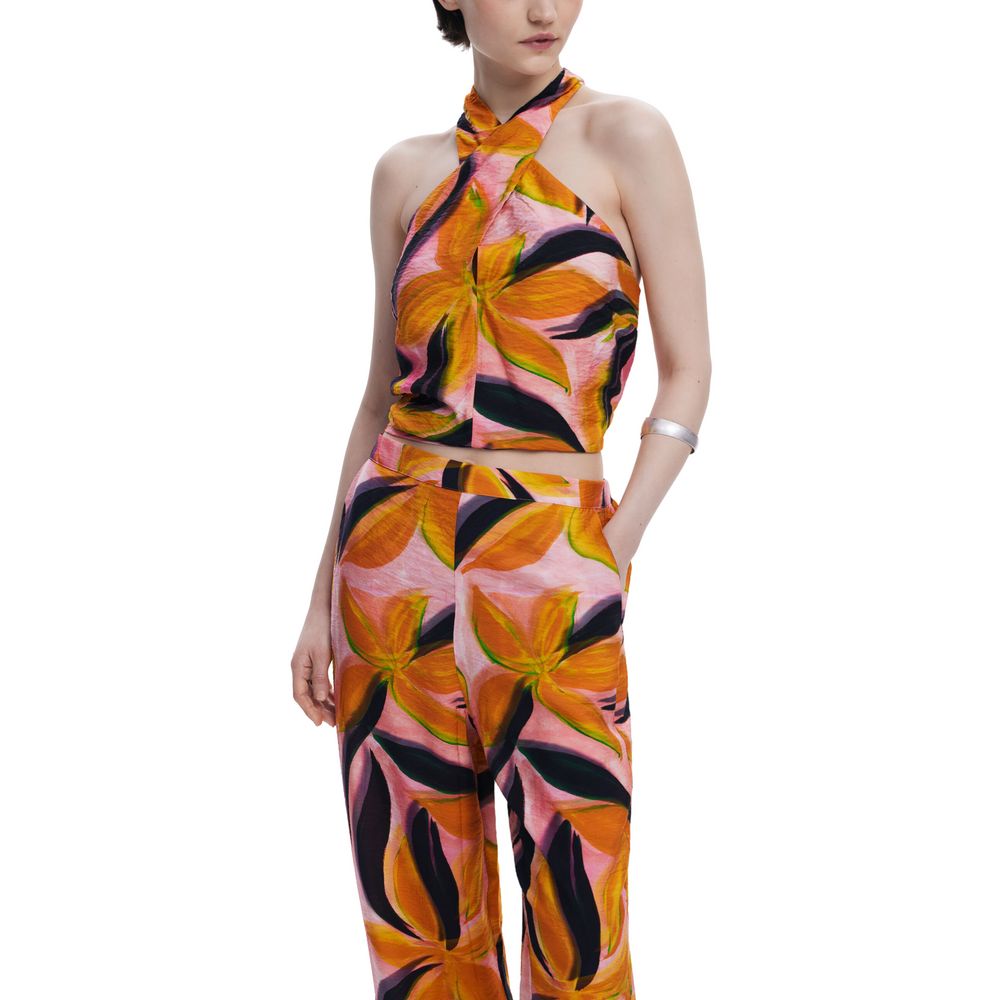 Orange Viscose Pant