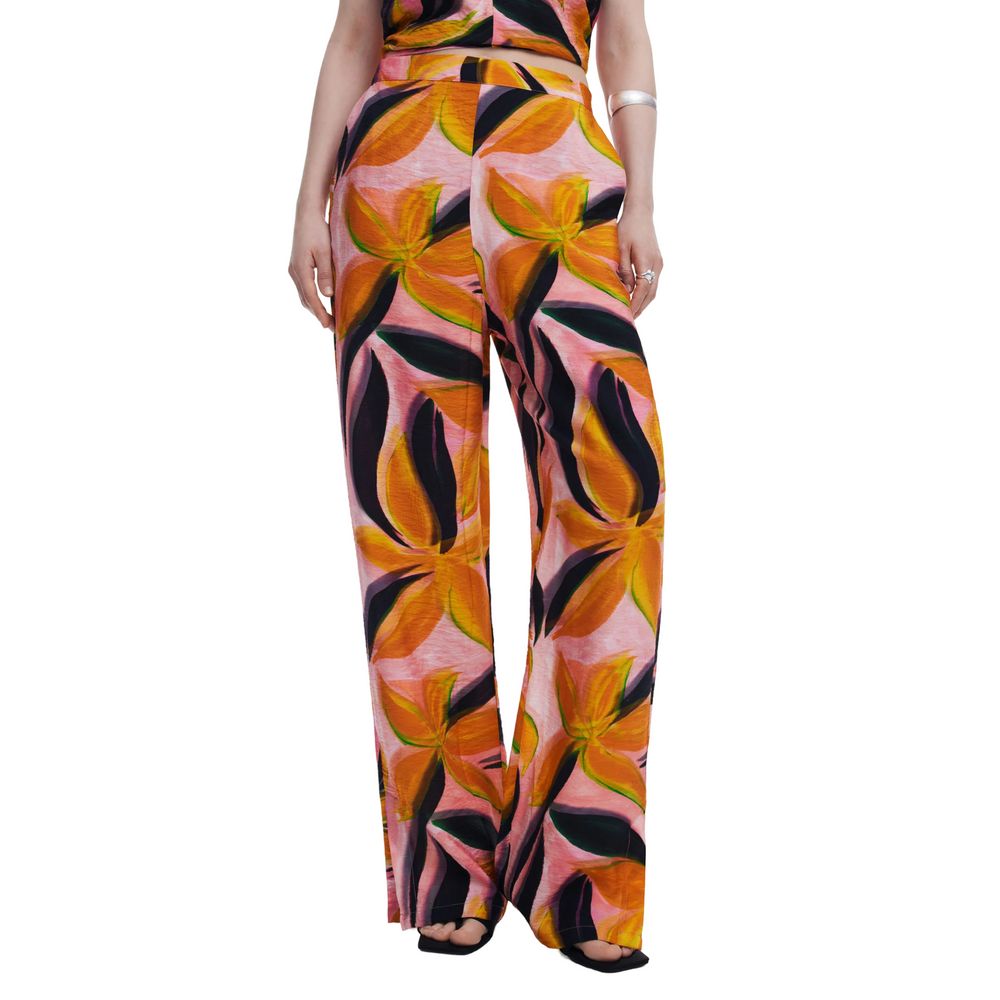 Orange Viscose Pant