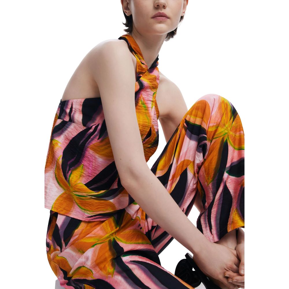 Orange Viscose Pant