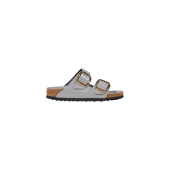 Birkenstock Gray Leather Slippers