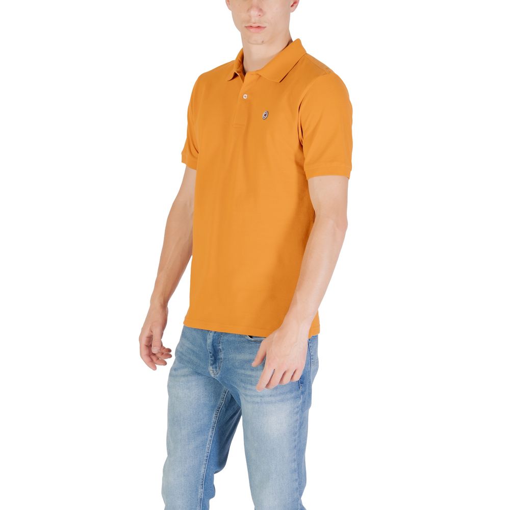 Orange Cotton Polo Shirt