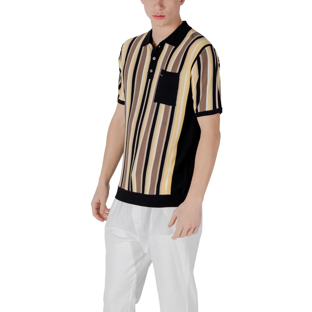 Black Viscose Polo Shirt