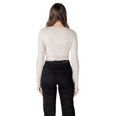 Only Beige Marabou Sweatshirt