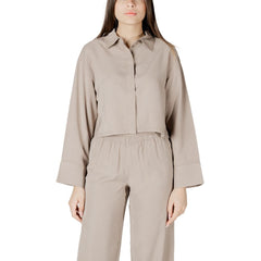 Only Beige Viscose Blouse