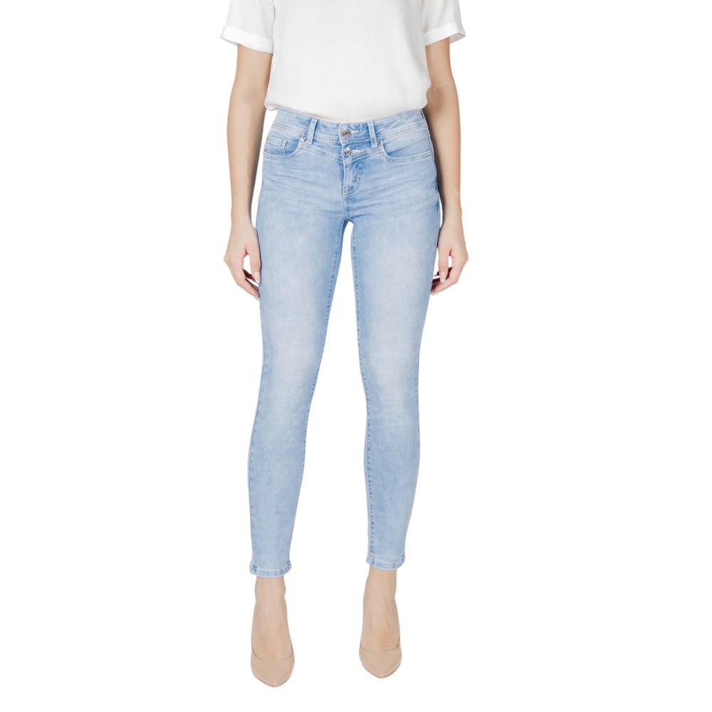 Light Blue Cotton Slim Fit Jean