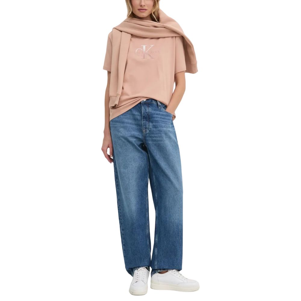 Blue Cotton Mom Jean