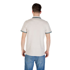 Jack Jones Beige Cotton Polo Shirt