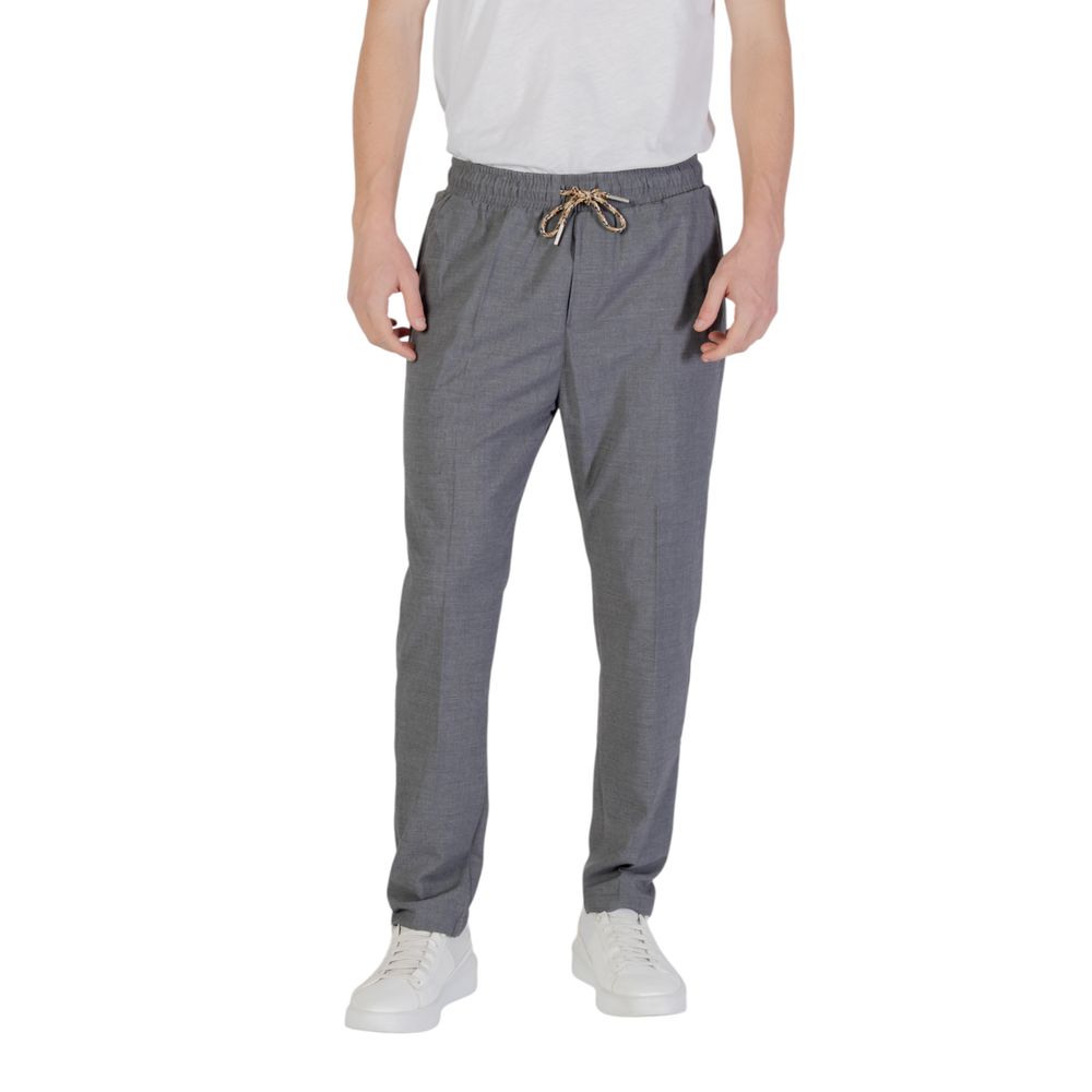 Gray Polyester Pant