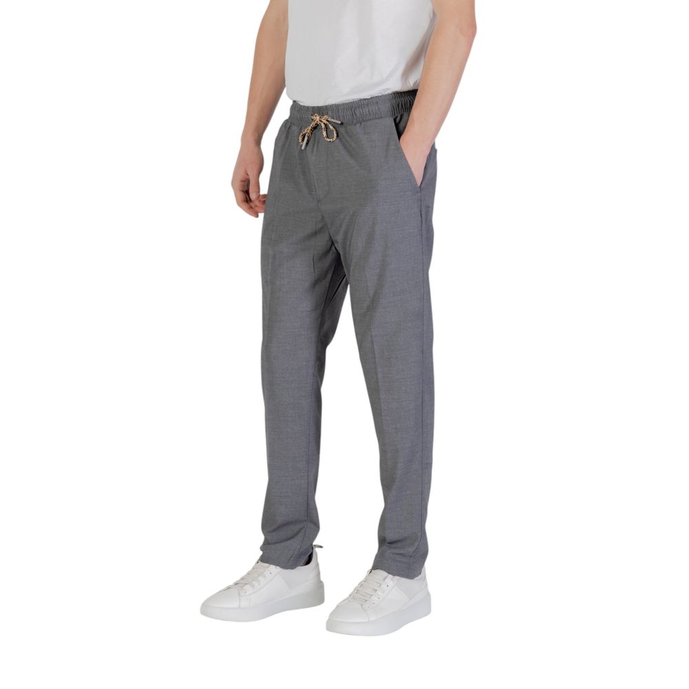 Gray Polyester Pant