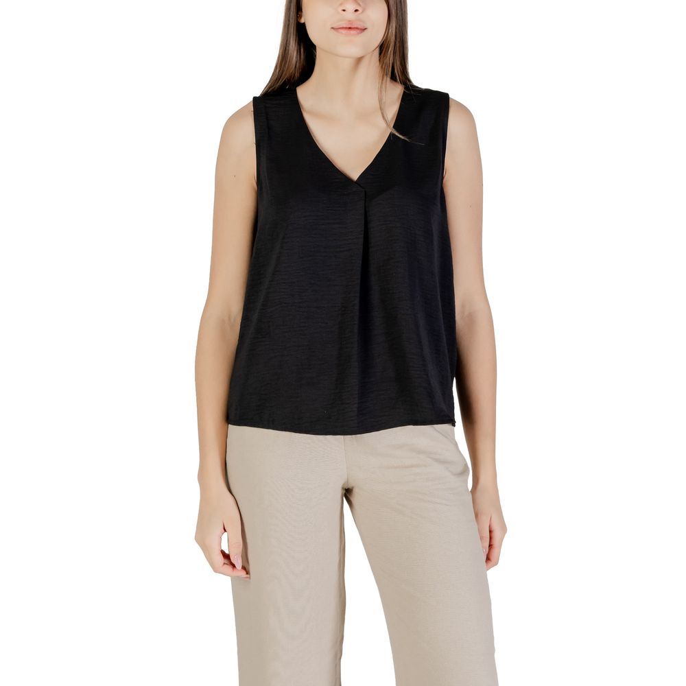 Svart tanktopp i resirkulert polyester