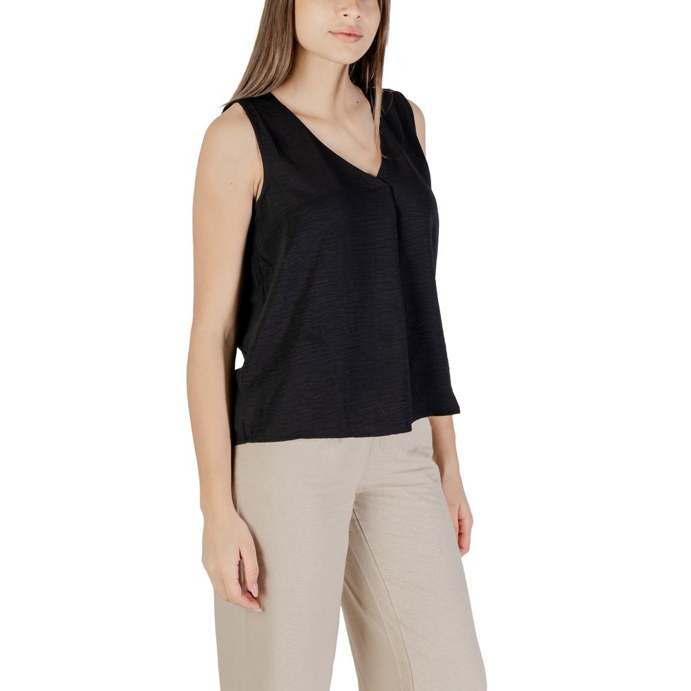 Svart tanktopp i resirkulert polyester