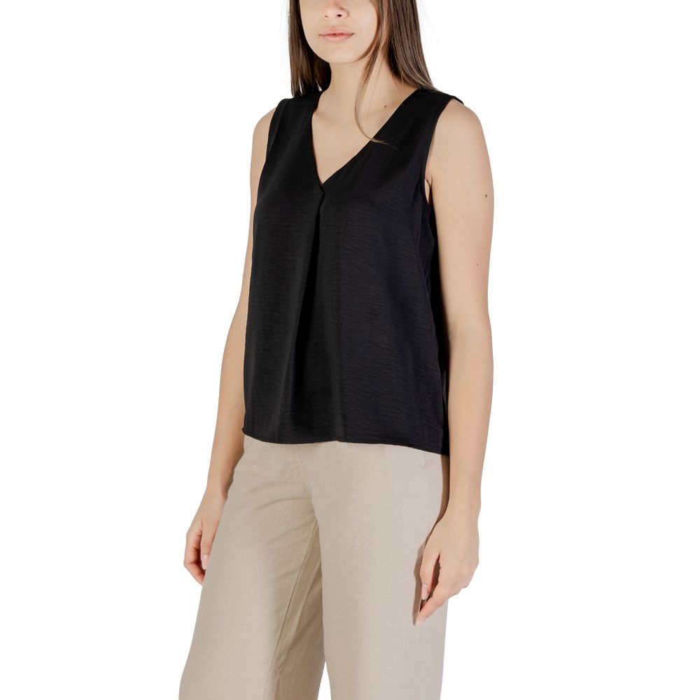 Svart tanktopp i resirkulert polyester