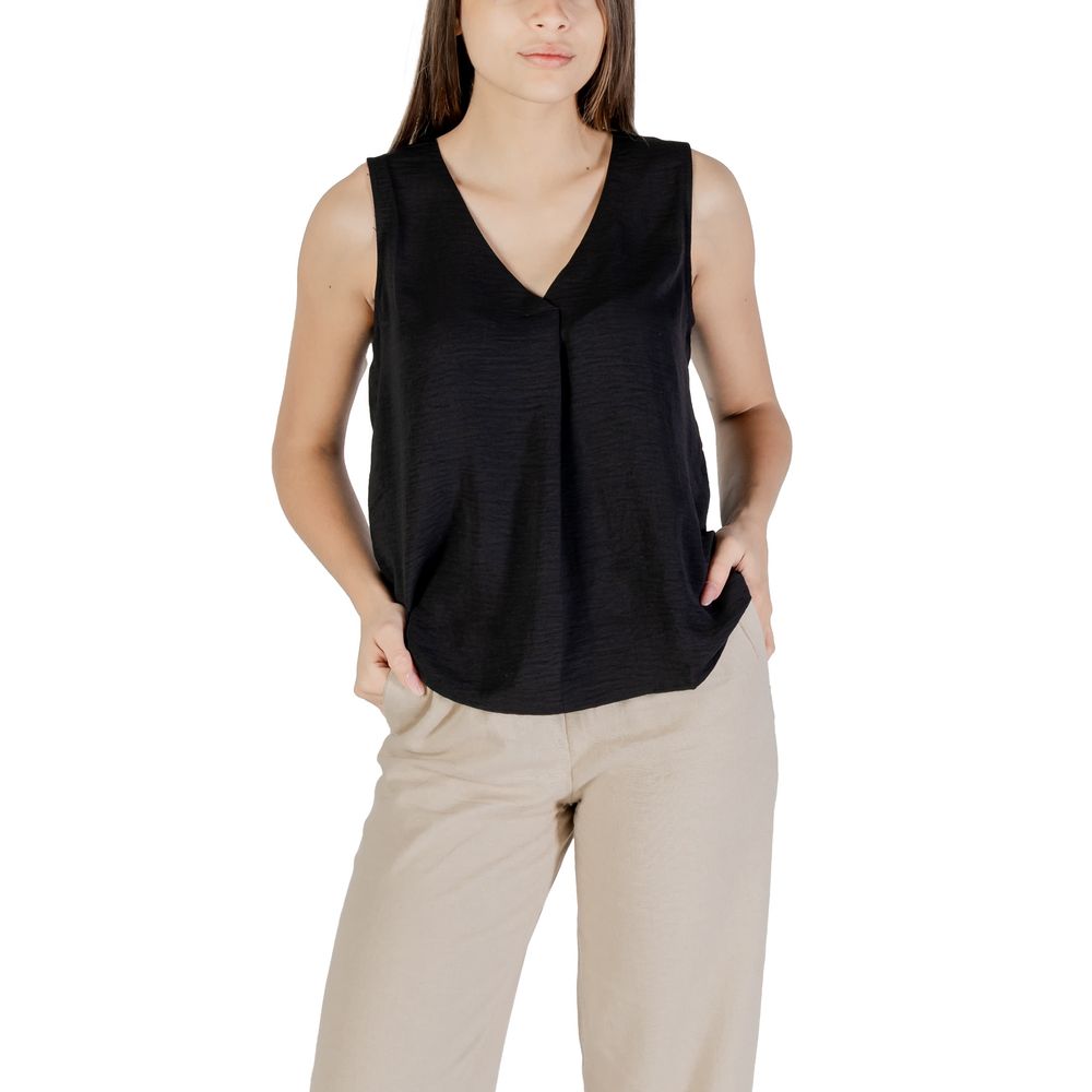 Svart tanktopp i resirkulert polyester