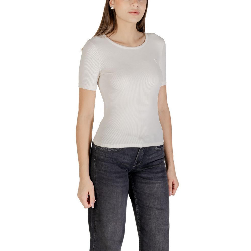 Rosa polyamid-t-shirt