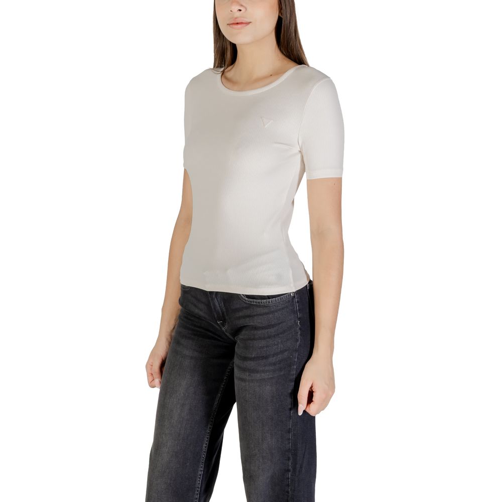 Rosa polyamid-t-shirt