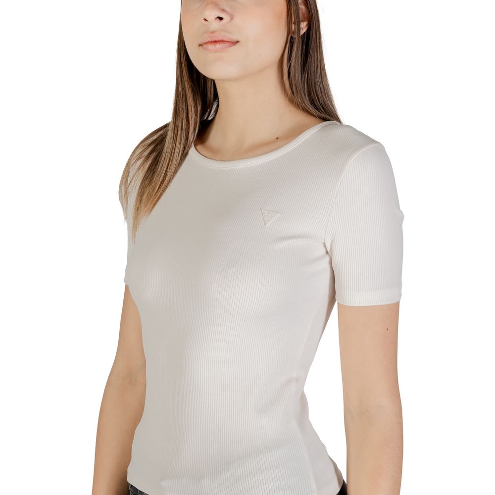 Rosa polyamid-t-shirt